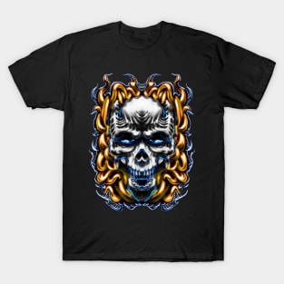 Flaming Demon Skull T-Shirt